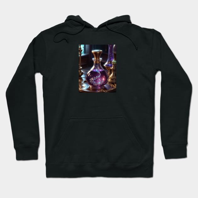 Purple elixir in bottle Hoodie by AnnArtshock